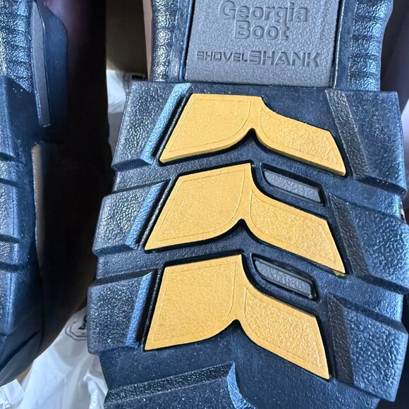 Georgia Boot Eagle One Mens Sz 13W Chelsea Work Boots Soft Toe Brown Waterproof - Picture 13 of 16